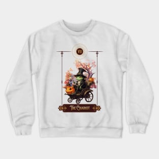 "The Chariot" Frog Tarot Card Crewneck Sweatshirt